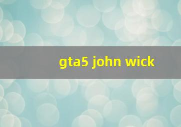 gta5 john wick